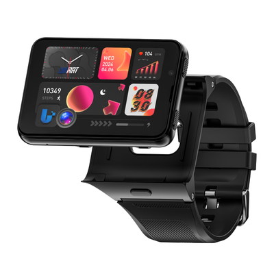 LOKMAT APPLLP MAX 4G/5G Detachable Watch Head Android 11 Smart Watch 2.88 Inch HD Screen GPS WiFi 1500mAh Massive Battery Compass Heart Rate Multi-sport Modes Music Playback 6GB+128GB 8MP+2MP HD Dual Cameras