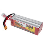 LinkMejor Power 22.2V 5500mAh 75C 6S LiPo Battery XT60 Plug for RC Drone