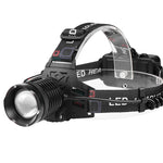 XHP70 30W LED White Blue Yellow Light USB Rechargeable Headlamp Ultra Light Bright LED Headlight Portable Front Head Light Fishing Flashlight with 18650 Battery