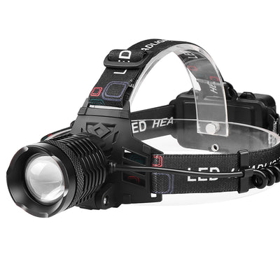 XHP70 30W LED White Blue Yellow Light USB Rechargeable Headlamp Ultra Light Bright LED Headlight Portable Front Head Light Fishing Flashlight with 18650 Battery