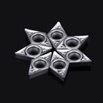 LinkMejor 10pcs DCGT070204-AK H01 Aluminum Cutter Blade Carbide Insert Cutting Tool For CNC Turning Tools