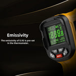 LinkMejor Infrared Thermometer -50~1400C Professional 50:1 Digital IR-LCD Temperature Meter Non-contact Laser Thermometers Pyrometer