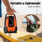 20PSI Electric SUP Air Pump 120W High Pressure Portable Air Inflator Deflator Quick Inflation with Auto-Off 12V DC for Stand Up Paddle Boards Boats Car Tires
