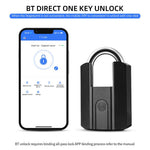 LinkMejor J916 Smart Bluetooth Fingerprint Padlock APP TT Electronic Lock IP67 Waterproof for Home Office Luggage and Outdoor Security