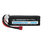 LinkMejor 7.4V 2200mAh 100C 2S Lipo Battery T Plug with XT60 Adapter for RC Models