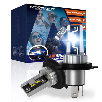 LinkMejor N57 2PCS Car Headlight LED Bulbs Kit 6500K Headlamp IP68 Waterproof LED Headlamp White Light