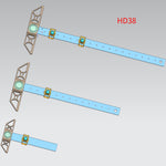 LinkMejor Hooked On Wood Line Master HD38 TrueMark Ruler HD38V Adjustable TrueMark Ruler Hadfield Steel Woodworking Scriber