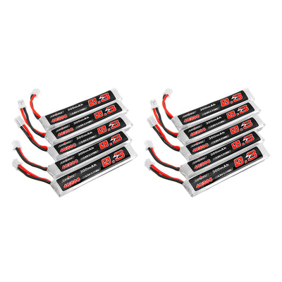 10Pcs URUAV 3.8V 300mAh 40/80C 1S HV 4.35V PH2.0 Lipo Battery for Eachine TRASHCAN Snapper6 7 8 US65