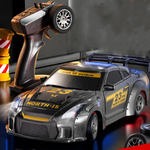 S916 RTR Mini 1/43 2.4G 4WD Drift RC Car Gyro GTR Race LED Light Full Scale Remote Control High-Speed Motor On-Road Racing Vehicle Model Boys Gifts Toys