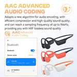 X20 Bone Conduction Earbuds Wireless Bluetooth Headphones with 32G Memory 13mm Speaker Long Battery Life MP3 Dual Mode IPX8 Waterproof Sports Earphones