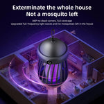LinkMejor Rechargeable Mini UV Mosquito Killer Lamp 360° Coverage 3000V Electric Grid Dual UV & Night Light Modes Portable Indoor/Outdoor Zapper