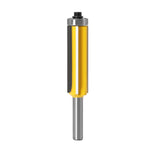8mm Shank 4 Flute Tungsten Steel Router Bit with Bearing for Wood Trimming Deburring Fillet Rounding Engraving