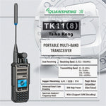Quansheng TK118 Walkie Talkie 10W Dual Band Radio 999 Channels Long Range Rechargeable Two Way Communication Device Portable FM Receiver