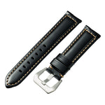 22mm Multi-color Hand-sewn Retro Cow Leather Smart Watch Band Replacement Strap