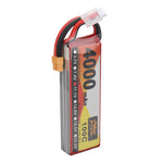 LinkMejor 11.1V 4000mAh 100C 3S LiPo Battery XT60 Plug for RC Drone