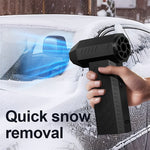 AJ-C1 2-in-1 Cordless Blower Vacuum and Air Duster 4000mAh Brushless Motor Rechargeable Turbo Fan Adjustable Speed for PC Keyboard Car Home Garden Camping