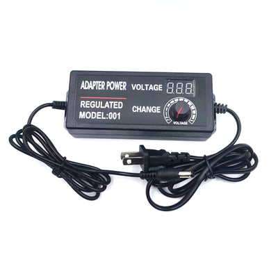 9-24V2A Adjustable Voltage Adapter with Clear Display Universal Input 100-240V High Efficiency Perfect for Various Devices Worldwide
