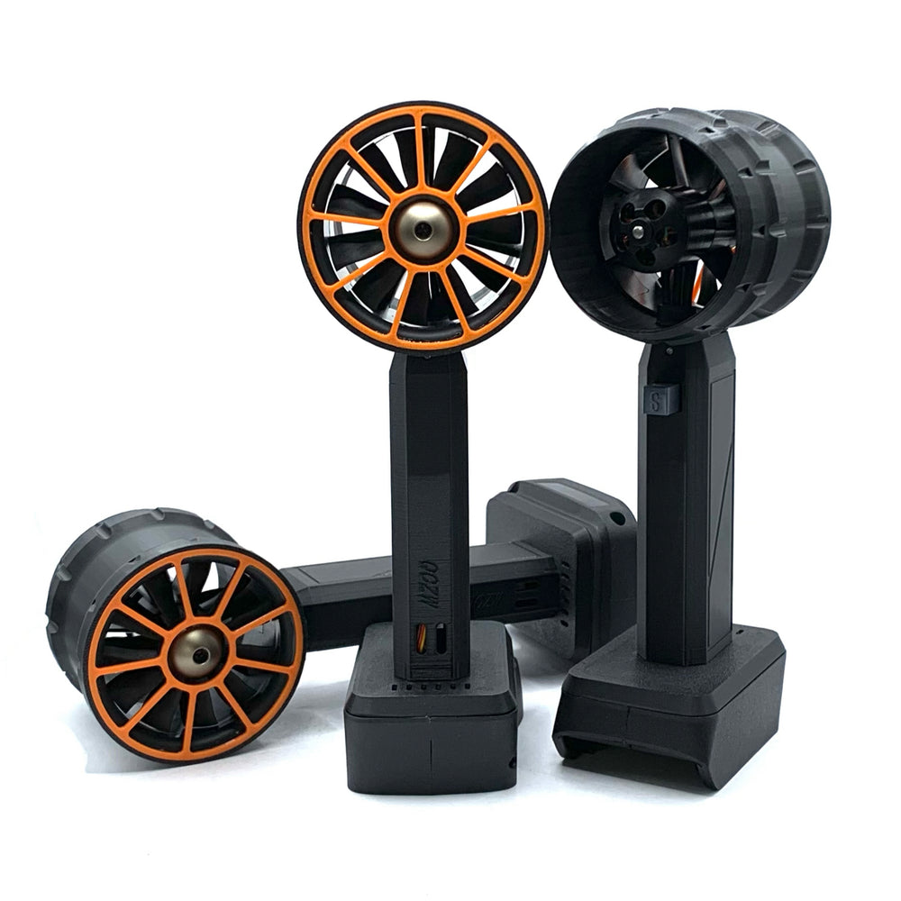 64mm Turbo Fan High-Speed Brushless Motor 2200g Thrust Compatible with Dewal/Mak/Milwauke 18/21V Batteries Ergonomic Press Type Speed Regulation Perfect for Vehicle Drying