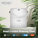 LinkMejor Tuya WiFi Watering Pump Timer Device Irrigation System Garden Tools Sprinkler Wired Design Auto Mode Manual App Control