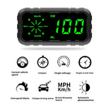 Car Head Up Display Speedometer Odometer Compass HUD GPS Digital Display Large Font Universal Suitable for All Cars Vehicles