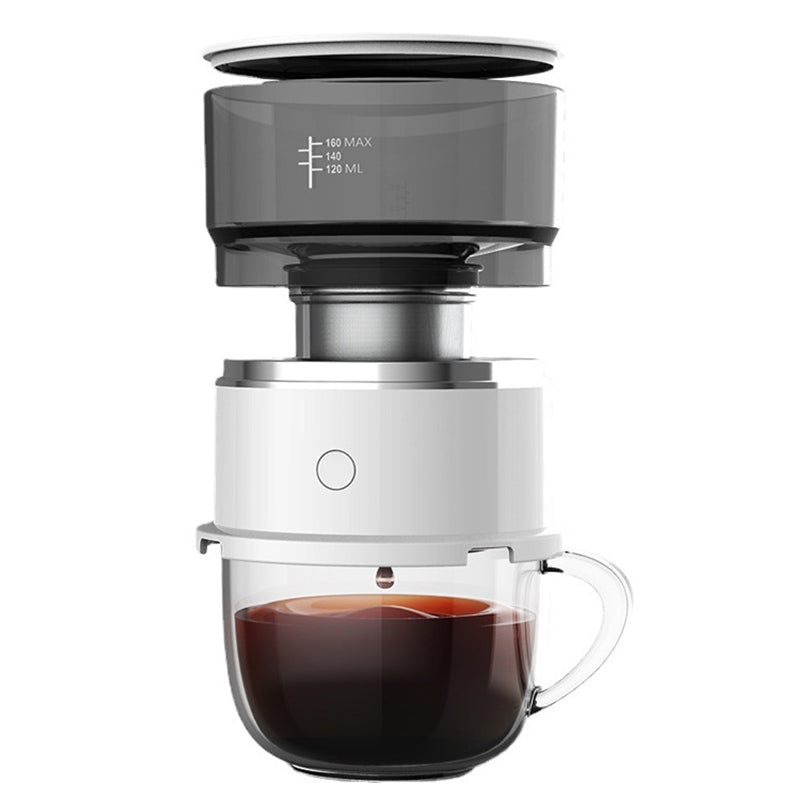 Portable Electric Outdoor Drip Coffee Maker for Home Office, Espresso Coffee Machine Mini Coffee Maker with Tritan Water Tank
