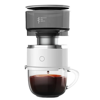 Portable Electric Outdoor Drip Coffee Maker for Home Office, Espresso Coffee Machine Mini Coffee Maker with Tritan Water Tank