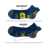 3 Pairs Men's Breathable Sports Socks Wicking Sweat Deodorant Outdoor Running Cycling Fitness Climbing Ankle Socks Comfortable