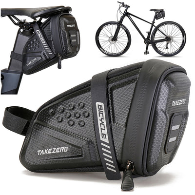 LinkMejor TZ07 1L Lage Capacity PU Mountain Bike Clearing Bag Road Bike Rear Bag OligHard Shell Riding Equipment Accessories