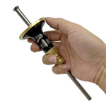 Wheel Marking Gauge Woodworking Marking Scriber Kit with 10 Replacement Cutters Solid Metal Bar Wood Scribe Tool for Carpenter