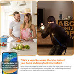 C11 3MP Tuya WiFi PTZ Robot Camera with Time Display 180° Viewing HD Night Vision Motion Detection Two-way Audio Alarm Setting Surveillance Security Cameras