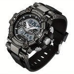 LinkMejor Men's Sport Digital Watches Multifunctional Luminous Wrist Watch Waterproof Shockproof Alarm Clock Men Watch