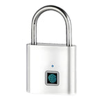 Intelligent Fingerprint Padlock Outdoor Waterproof Rust Proof Zinc Alloy 20 Fingerprints Capacity Type-C Fast Charging IP55 Security Lock