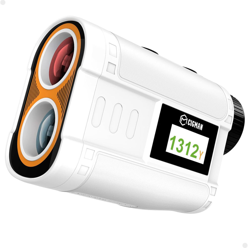 LinkMejor CT-1200 Golf Rangefinder 6X Zoom Magnification 1312 Yards Slope Compensation Color Display Flagpole Lock Rechargeable Waterproof Golf Accessories
