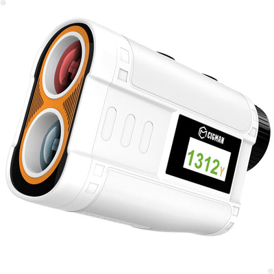 LinkMejor CT-1200 Golf Rangefinder 6X Zoom Magnification 1312 Yards Slope Compensation Color Display Flagpole Lock Rechargeable Waterproof Golf Accessories