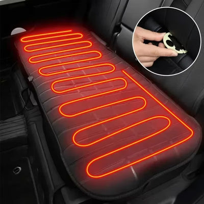 12V Auto Heated Car Seat Cover Rear Seat Heated Cushion Heating Warmer Cushions Auto Heating Seat Mat Electric Heating Pad