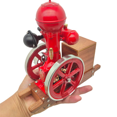 LinkMejor B01 3.6CC Ball Top Monitor Hit and Miss Vertical Water-cooled Single Cylinder 4-Stroke Engine Science Discovery Education Toys