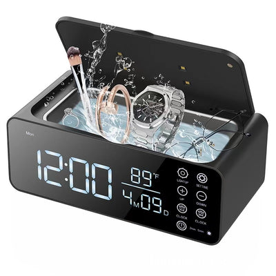 Tevorex Multi-Function Ultrasonic Jewelry Cleaner with 48KHz High-Frequency Vibration, Smart Touch Control, and Stainless Steel Tank Cleaning for Glasses, Watches & Accessories