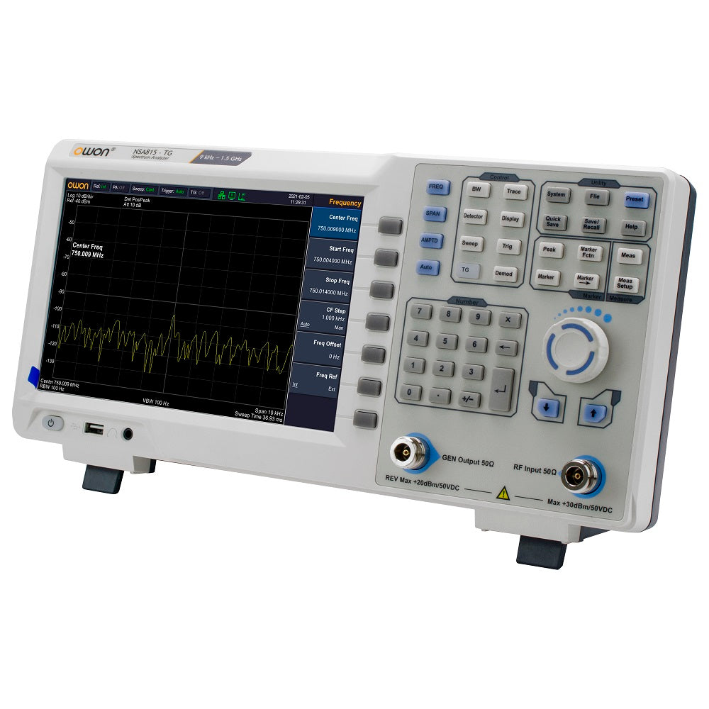 LinkMejor XSA815-TG 9kH-1.5GHz 9Inch TFT LCD Display Spectrum Analyzer + Tracking Generator Support USB LANHDMI Communication Interface