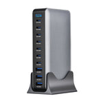 [GaN Tech] Bakeey YMX-950W 950W 10-Port USB PD Charger with Digital Display 3USB-A+7USB-C PD QC Fast Charging Desktop Charging Station EU Plug for iPhone 17 17Pro Max 16 15 14 for Xiaomi 17pro for SAMSUNG for HUAWEI