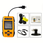 TL88E Portable Fish Finder Real-time Sonar Sensor LCD Display Water Depth Fish Location 200kHz Ultrasonic Underwater Fish Dectoter