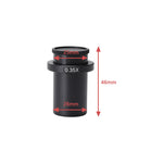 LinkMejor Industry Mono Lens Zoom C Mount Adapter Lens 0.35X 0.5X 1X 2X Microscope Lens for 28mm Eyetube Digital Camera