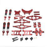 Upgrade Parts For MJX 14301 14302 14303 Metal Suspension Arm Steering Cup Shock Absorber Steering Assembly Shock Tower Set 1/14 RC Car Parts