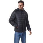 LinkMejor 4 Control 27 Zone Smart Heating Cotton Jacket DC-USB Dual Interface Men's Warm Winter Coat Comfortable Heated Clothing(No Battery)
