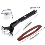 M10 Angle Grinder Belt Sander Adapter Convertible Kit 520x20mm Belt Attachment High Speed Polishing Grinding Tool Compatible with 100mm 115mm 125mm Models