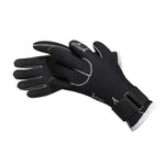 LinkMejor 3mm Black Neoprene Patchwork Diving Gloves Warm Swimming Gloves For Couples Snorkeling Spearfishing Hunting Diving