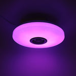 LinkMejor LED Ceiling Light Music Speaker Lamp Bluetooth APP + Remote Control Bedroom Smart Ceiling Lamp