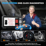 LinkMejor S608 OBD2 Scanner Automotive Diagnostic Tool 4 System Diagnosis 9 Resets Bi-Directional Control CANFD Lifetime Free Update Professional Car Code Reader