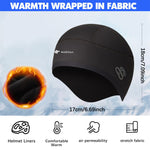 Wolfilist 1-Pack Unisex Breathable Thermal Cycling Skull Cap Winter Windproof Fleece Lined Full Coverage Headscarf Hat for Running Skiing Motorcycle Riding