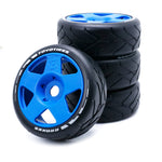 4PCS 1/8 Rally Drift On-Road Tires Wheels 17mm Hex for ARRMA INFRACTION LIMITLESS FELONY F1 ZD RC Car Vehicles Model Parts