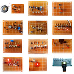 DC 3V-15V DIY Electronic Module Circuit Board Kit Training Kit for Soldering Component Suite